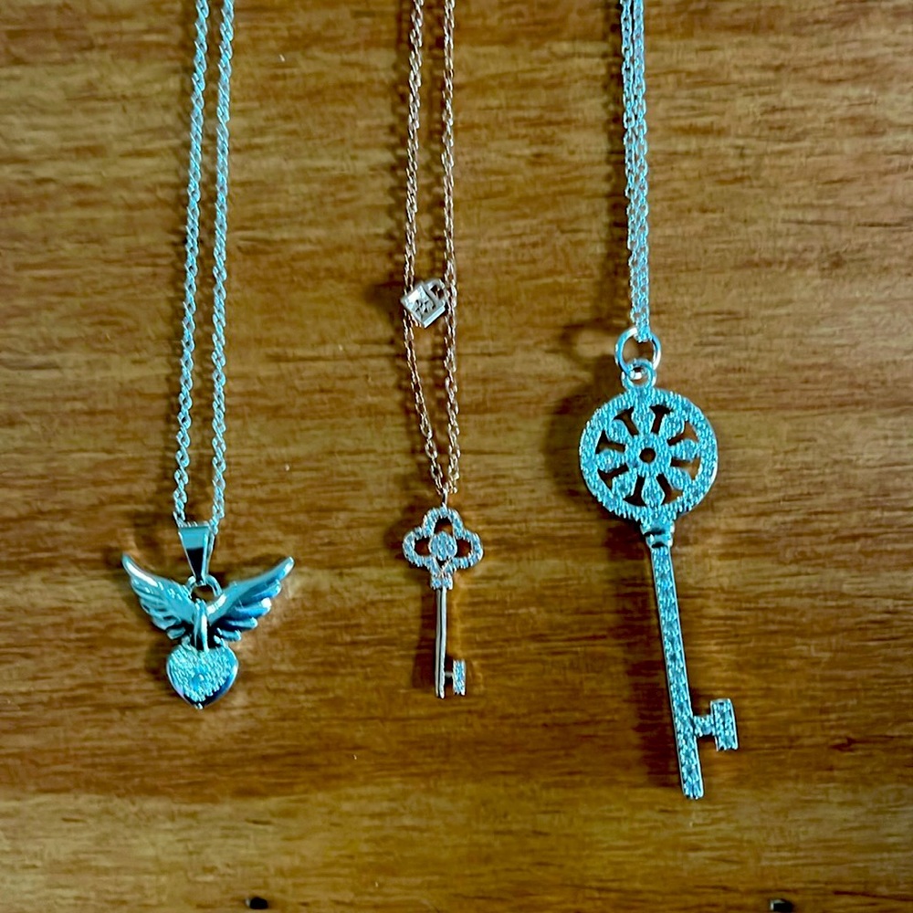 Necklaces 925 silver plated 18” (3)